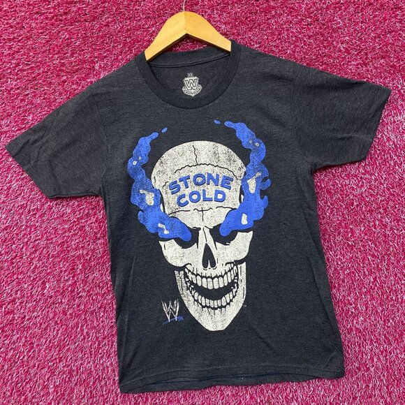 WWE Stone Cold Steve Austin Skull Graphic Design T-Shirt Extra Small - Picture 3 of 4